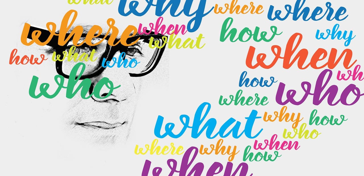 questions, man, eyeglasses, glasses, who, how, what, where, why, when